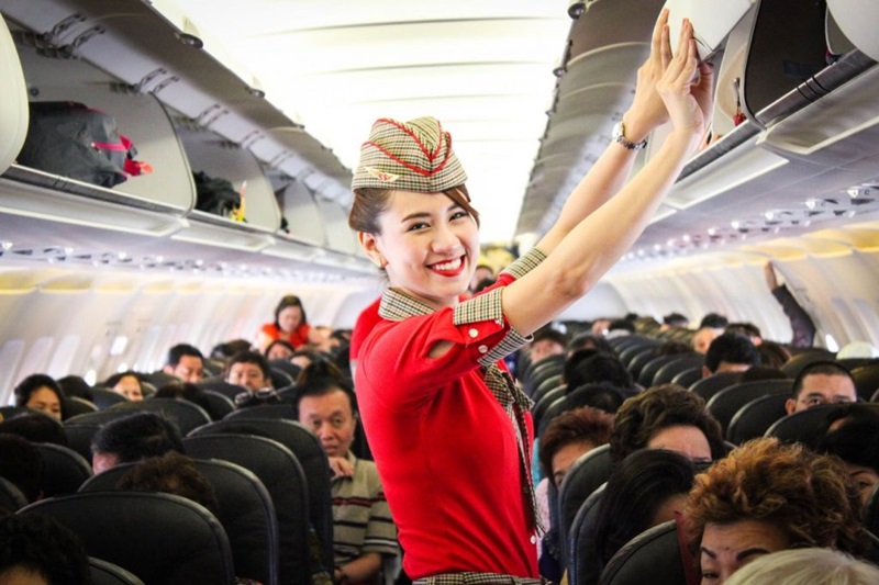 Tiếp viên của hãng Vietjet Air được đánh giá cao