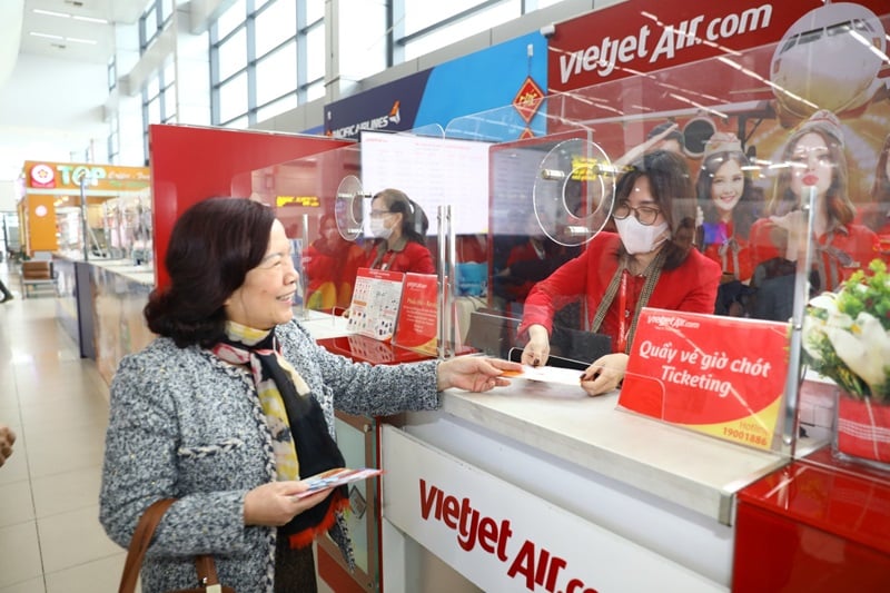 Địa chỉ phòng vé của hãng Vietjet tại Hà Nội