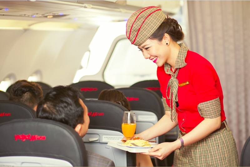 Đánh giá tích cực về thái độ nhân viên Vietjet