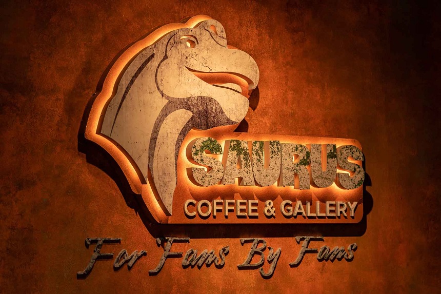 Review quán cafe khủng long Gò Vấp - SAURUS Coffee & Gallery.