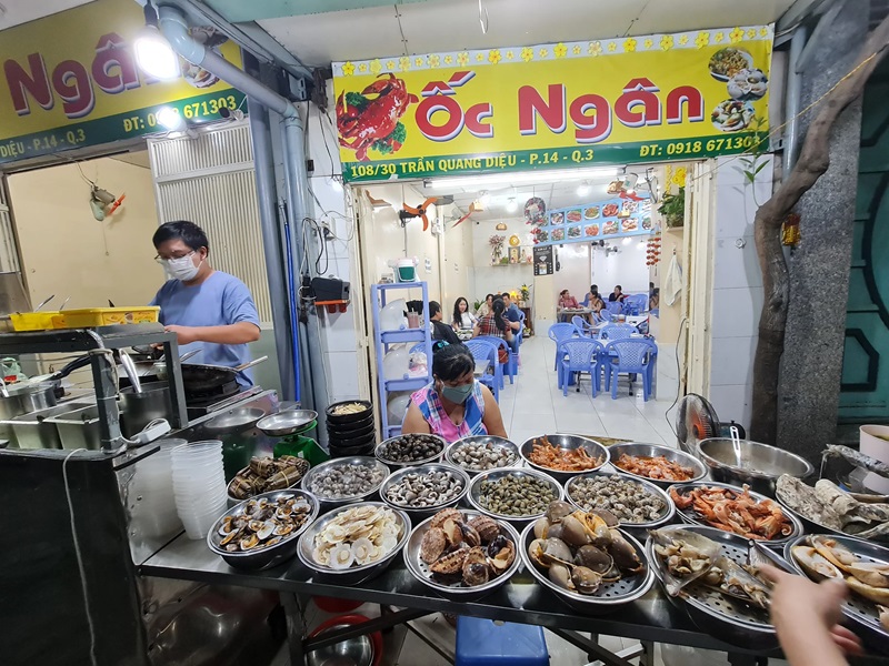 Ốc Ngân - Quán ốc quận 3.