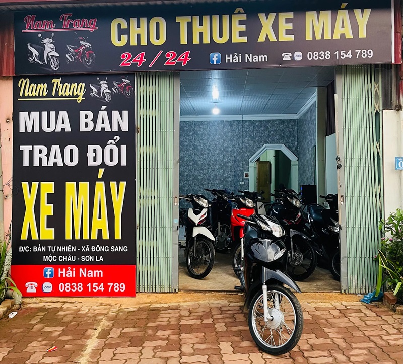 Thuê xe máy Nam Trang.